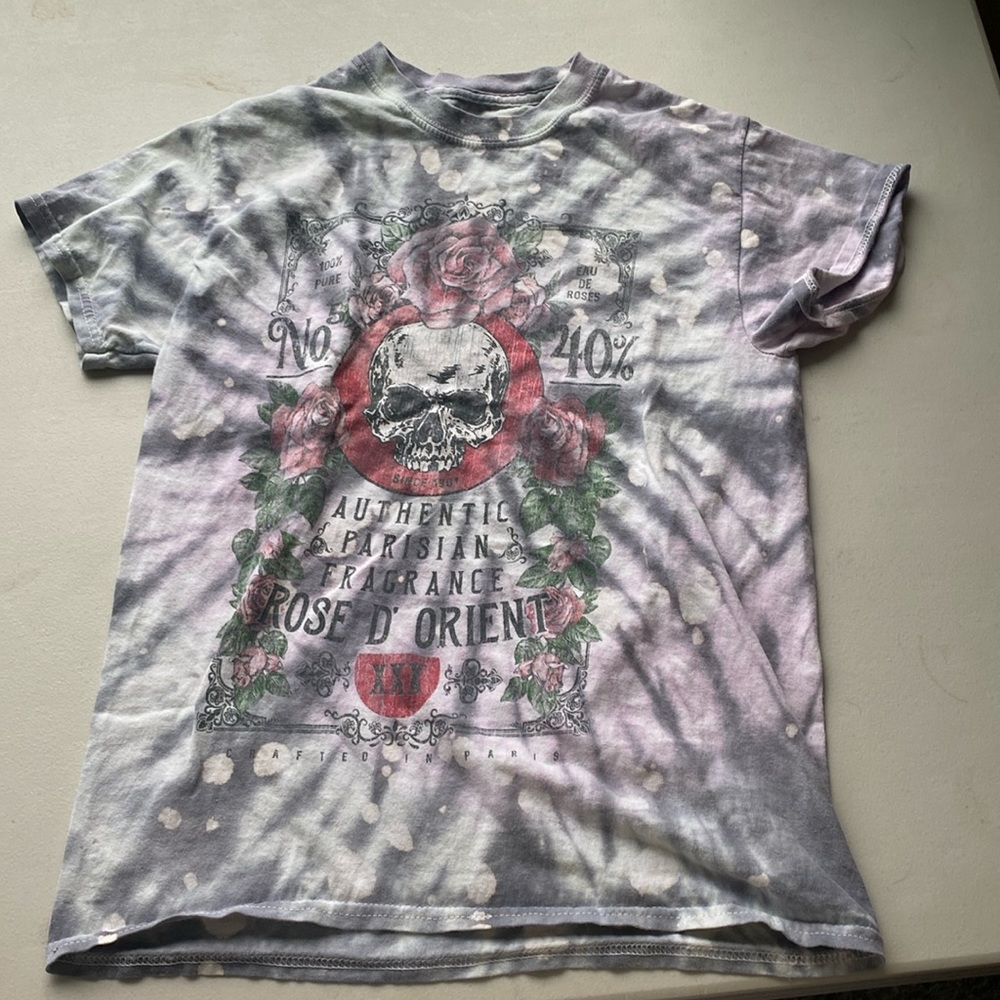 Tie dye graphic tee